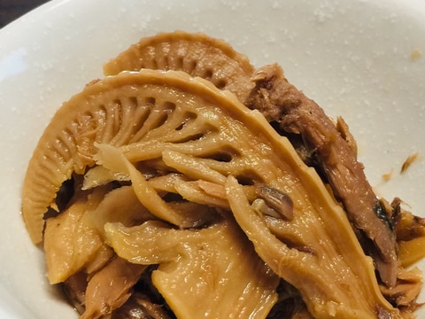 電気圧力鍋で簡単!乾燥たけのこと生節の煮物